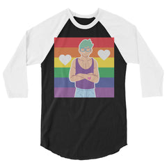 Queer Love 3/4 Sleeve Raglan Shirt