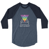 Gay & Ok 3/4 Sleeve Raglan Shirt