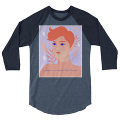 Gender Is A Construct Tear It Apart 3/4 Sleeve Raglan Shirt