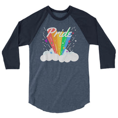 Pride Rainbow 3/4 Sleeve Raglan Shirt