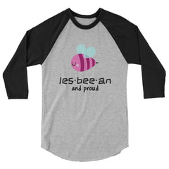 Les-Bee-An And Proud 3/4 Sleeve Raglan Shirt