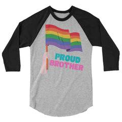 Proud Brother 3/4 Sleeve Raglan Shirt