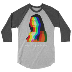 Pray The Gay To Stay 3/4 Sleeve Raglan Shirt