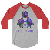 Fierce Female 3/4 Sleeve Raglan Shirt