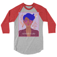 Gender-Fluid 3/4 Sleeve Raglan Shirt