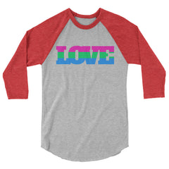 Polysexual Love 3/4 Sleeve Raglan Shirt