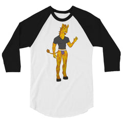 Gay Giraffe 3/4 Sleeve Raglan Shirt