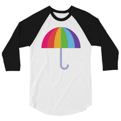 Gay Umbrella 3/4 Sleeve Raglan Shirt