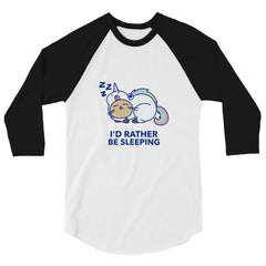 I'd Rather Be Sleeping 3/4 Sleeve Raglan Shirt