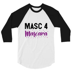 Masc 4 Mascara 3/4 Sleeve Raglan Shirt
