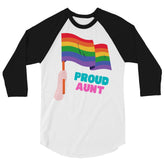 Proud Aunt 3/4 Sleeve Raglan Shirt