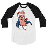 Super Condom 3/4 Sleeve Raglan Shirt