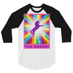 Yas Qween! 3/4 Sleeve Raglan Shirt
