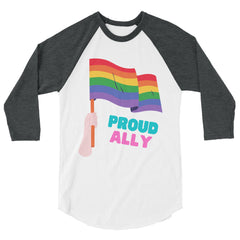 Proud Ally 3/4 Sleeve Raglan Shirt