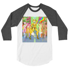 Gay Furry Pride 3/4 Sleeve Raglan Shirt