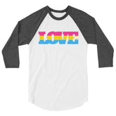 Pansexual Love 3/4 Sleeve Raglan Shirt
