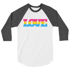 Pansexual Love 3/4 Sleeve Raglan Shirt