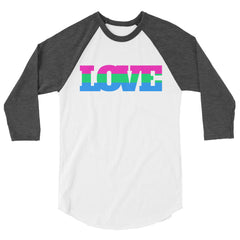 Polysexual Love 3/4 Sleeve Raglan Shirt