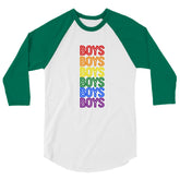 Boys Boys Boys 3/4 Sleeve Raglan Shirt
