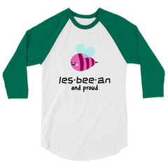 Les-Bee-An And Proud 3/4 Sleeve Raglan Shirt