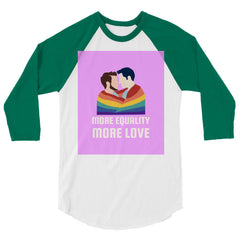 LGBT Couple 3/4 Sleeve Raglan Shirt
