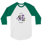 Nature Is Non-Binary 3/4 Sleeve Raglan Shirt