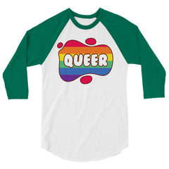 Queer 3/4 Sleeve Raglan Shirt