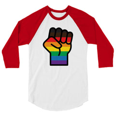 BLM LGBT Resist 3/4 Sleeve Raglan Shirt