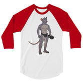 Gay Gym Rat 3/4 Sleeve Raglan Shirt
