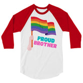 Proud Brother 3/4 Sleeve Raglan Shirt