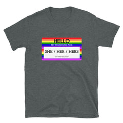 Hello My Pronouns Are She / Her / Hers T-Shirt