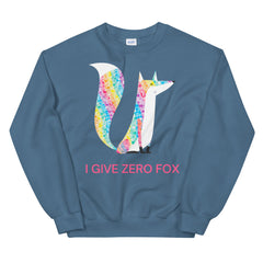 I Give Zero Fox Glitter Unisex Sweatshirt