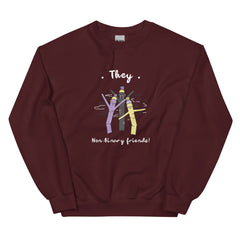They Non-Binary Friends Unisex Sweatshirt