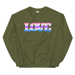 Alternative Genderfluid Love Unisex Sweatshirt