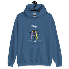 They Non-Binary Friends Unisex Hoodie
