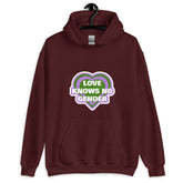 Love Knows No Gender Genderqueer Unisex Hoodie