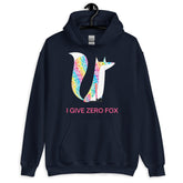 I Give Zero Fox Glitter Unisex Hoodie