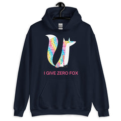 I Give Zero Fox Glitter Unisex Hoodie