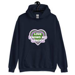 Love Knows No Gender Genderqueer Unisex Hoodie