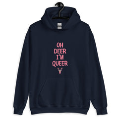 Oh Deer I'm Queer Unisex Hoodie