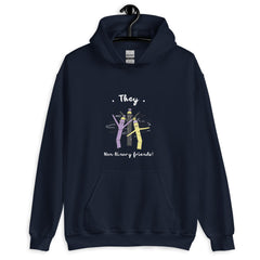 They Non-Binary Friends Unisex Hoodie