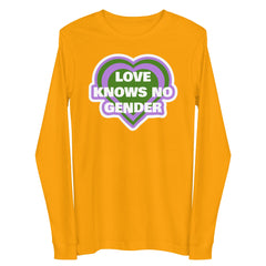 Love Knows No Gender Unisex Long Sleeve Tee