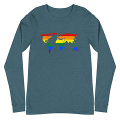 Gay Map Unisex Long Sleeve T-Shirt