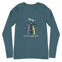 They Non-Binary Friends Unisex Long Sleeve T-Shirt