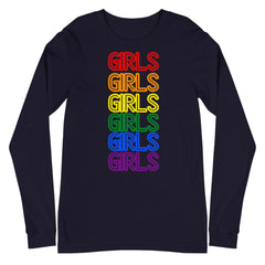 Girls Girls Girls Unisex Long Sleeve T-Shirt