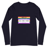 Hello My Pronouns Are Ze / Hir / Hirs Unisex Long Sleeve T-Shirt
