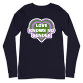 Love Knows No Gender Genderqueer Unisex Long Sleeve T-Shirt
