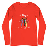 They Non-Binary Friends Unisex Long Sleeve T-Shirt