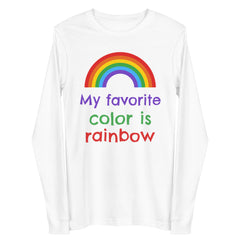 My Favourite Color Is Rainbow Unisex Long Sleeve Tee