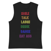 Smile, Talk, Laugh, Drink, Dance, Eat Ass Muscle Top